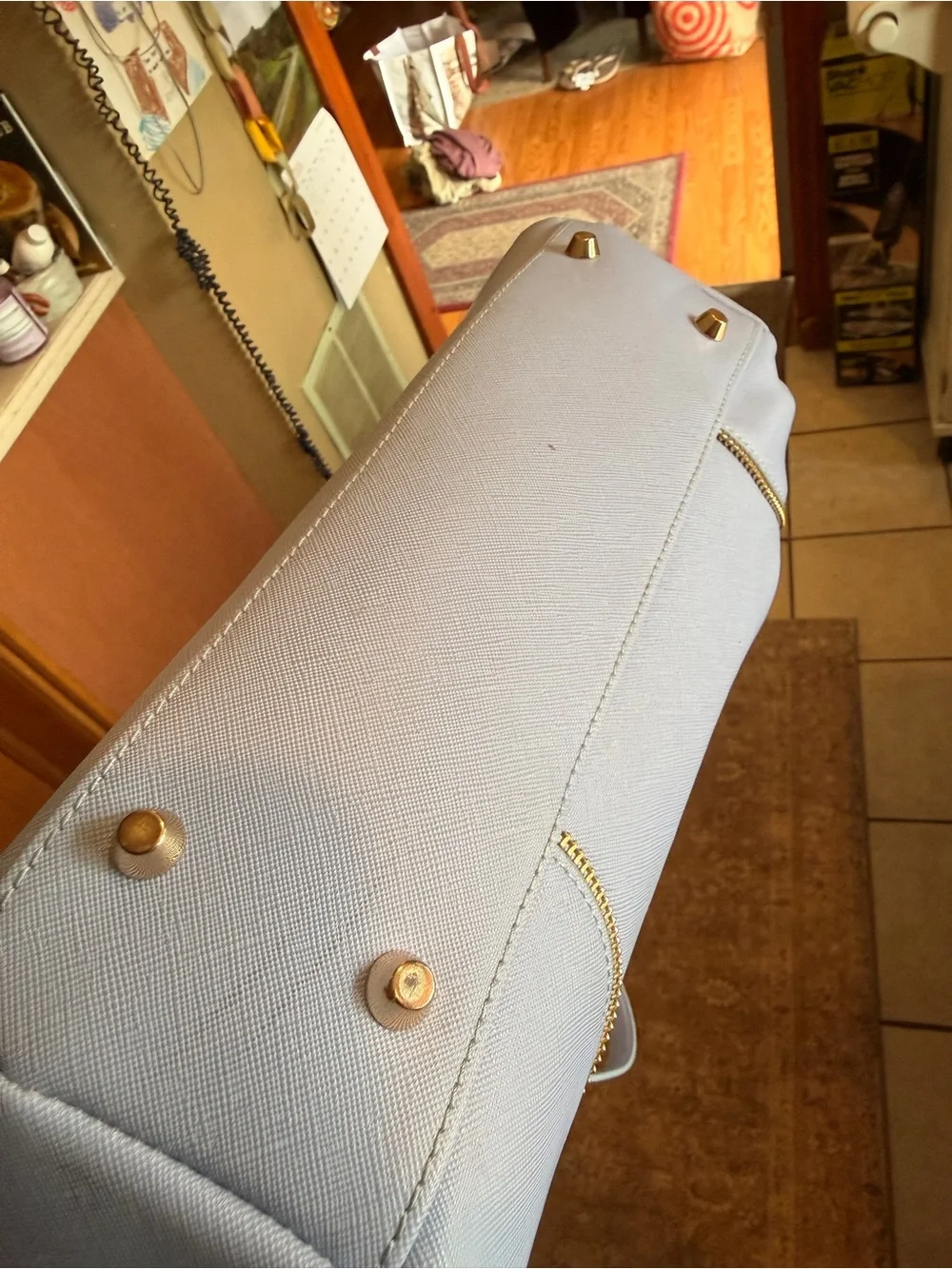 Glass Ladder & Co Classic Women's Handbag in Light Blue Elegant Everyday Bag